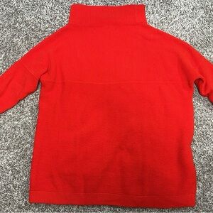 Free People red ottoman tunic Sweater small